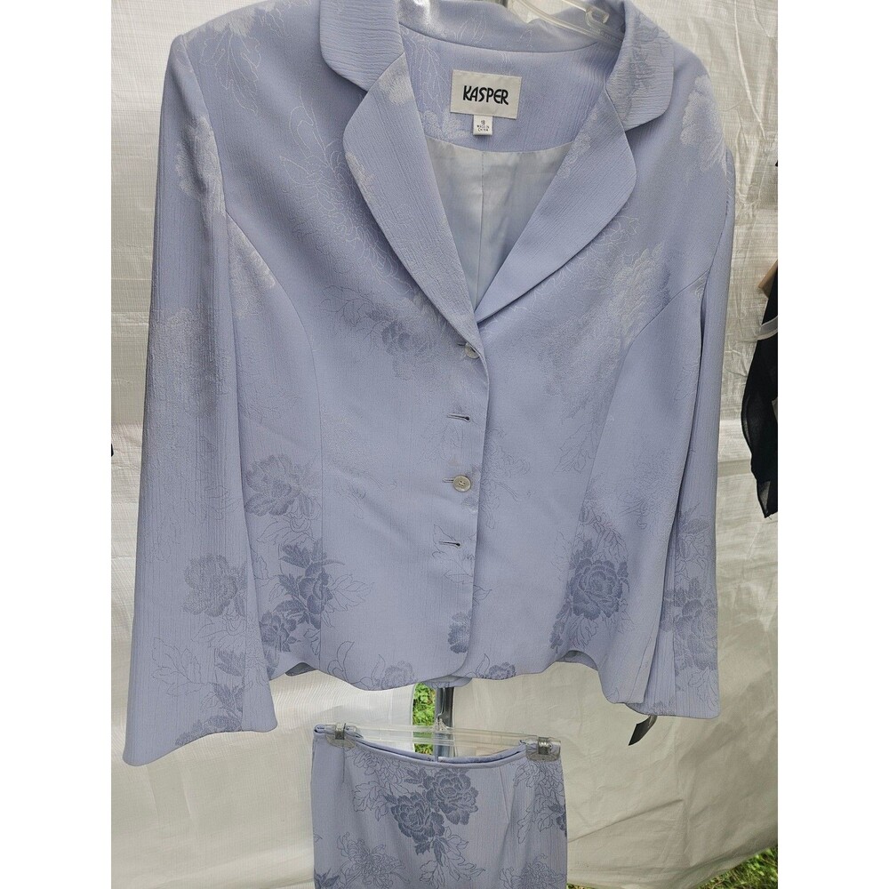 Kasper Women's Floral Blazer and Skirt Set Size 18